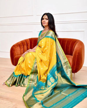 Amrah Wholesale Soft Silk 3093 Soft Lichi Silk Jacquard Work Saree