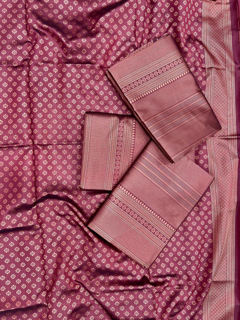 Amrah Wholesale Soft Silk 4009 Lichi Silk Saree - Amrah Wholesale