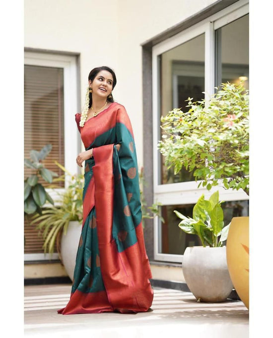 Amrah Wholesale Soft Silk 4059 Lichi Silk Jacquard Work Saree