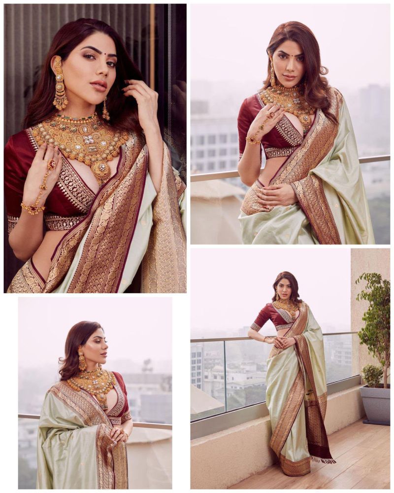 Amrah Wholesale Soft Silk 4076 Soft Lichi Silk Saree