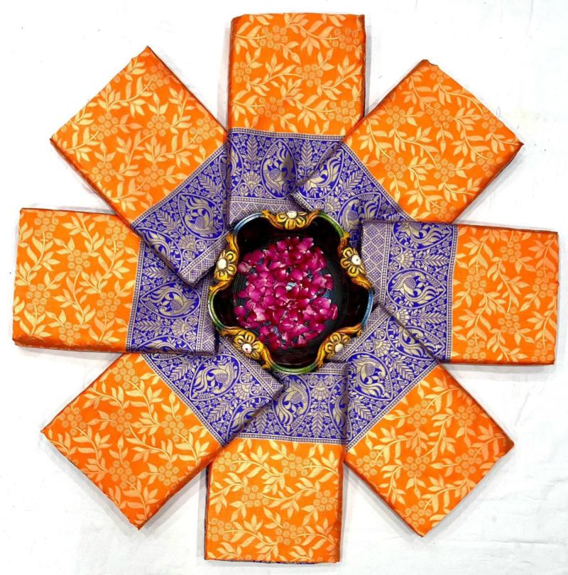 Amrah Wholesale Soft Silk 5001 Lichi Silk Saree