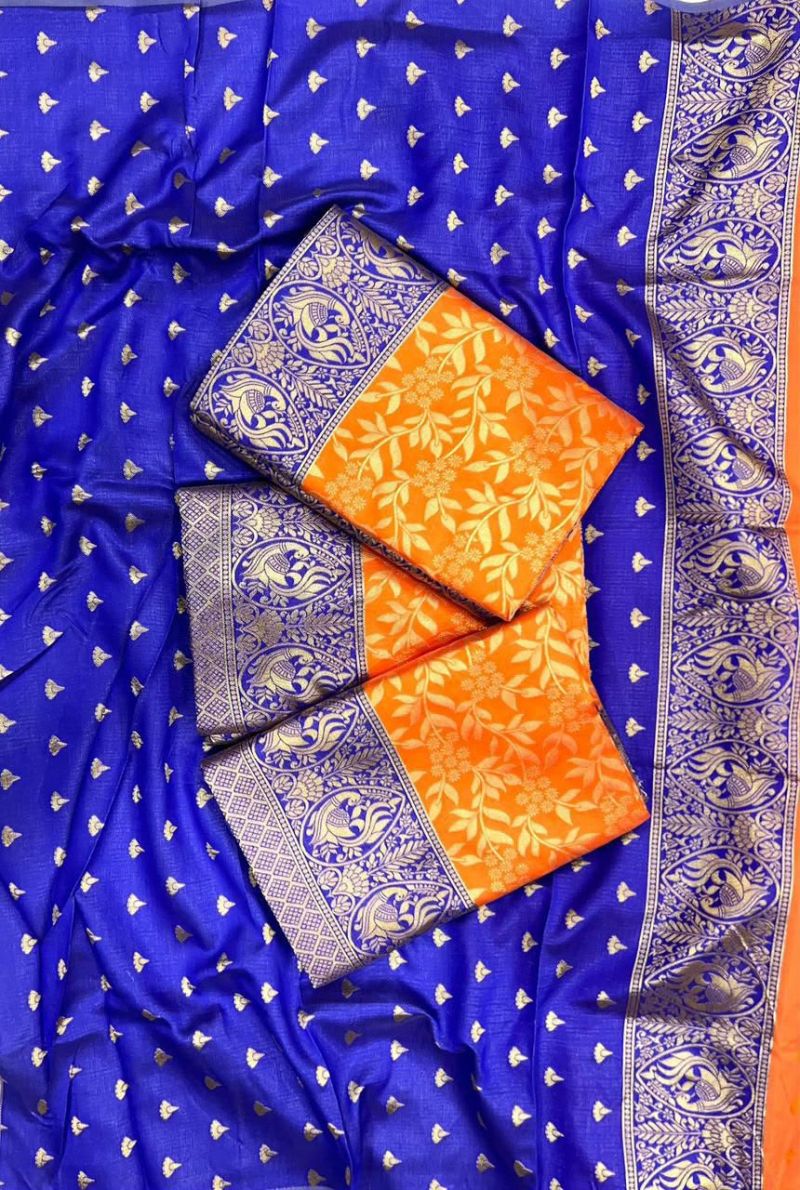Amrah Wholesale Soft Silk 5001 Lichi Silk Saree