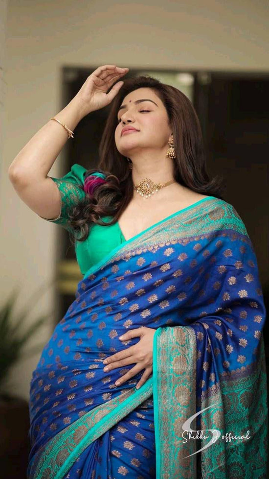 Amrah Wholesale Soft Silk 5012 Lichi Silk Jacquard Saree
