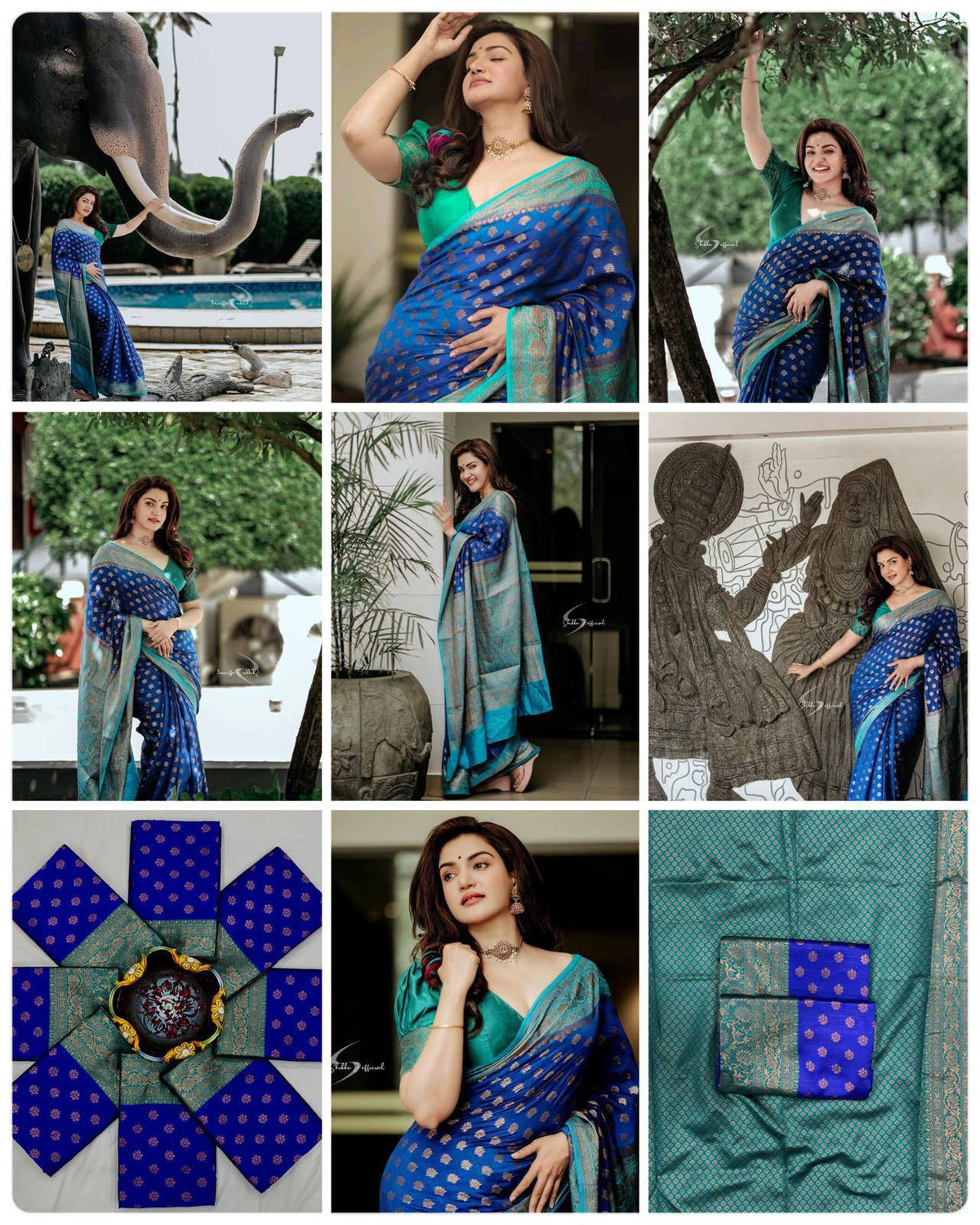 Amrah Wholesale Soft Silk 5012 Lichi Silk Jacquard Saree