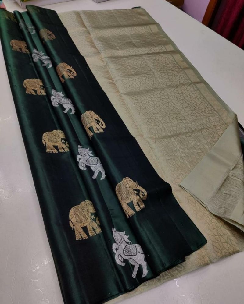 Amrah Wholesale Soft Silk 5014 Lichi Silk Saree - Amrah Wholesale