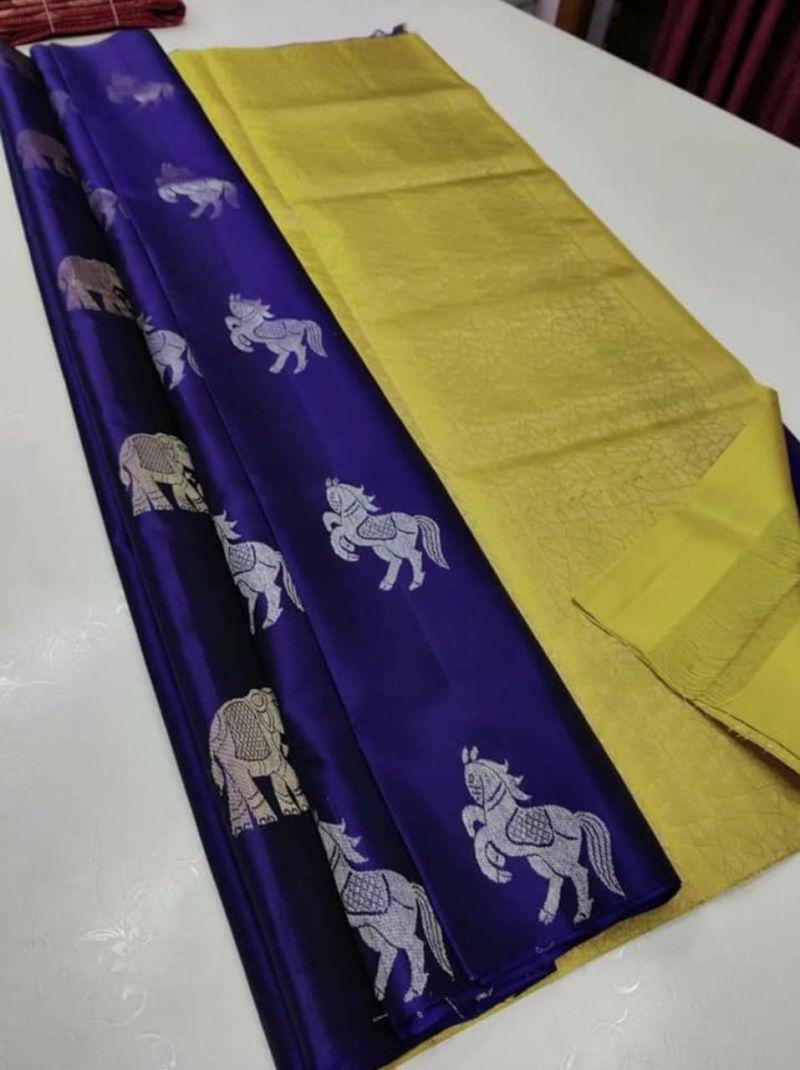 Amrah Wholesale Soft Silk 5014 Lichi Silk Saree - Amrah Wholesale