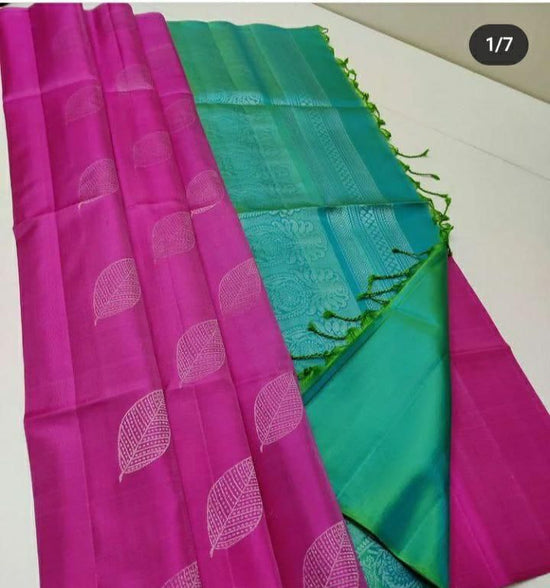 Amrah Wholesale Soft Silk 5017 Lichi Silk Jacquard Work Saree - Amrah Wholesale