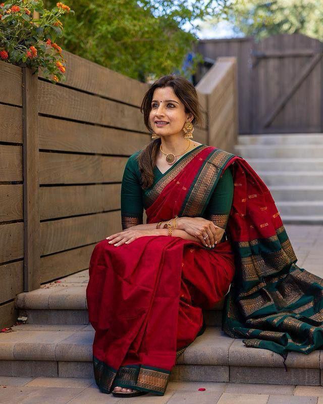 Amrah Wholesale Soft Silk 5044 Lichi Silk Saree