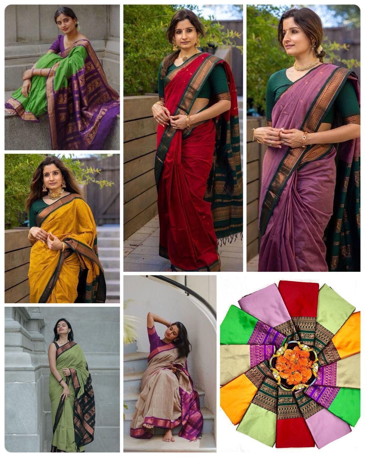 Amrah Wholesale Soft Silk 5044 Lichi Silk Saree
