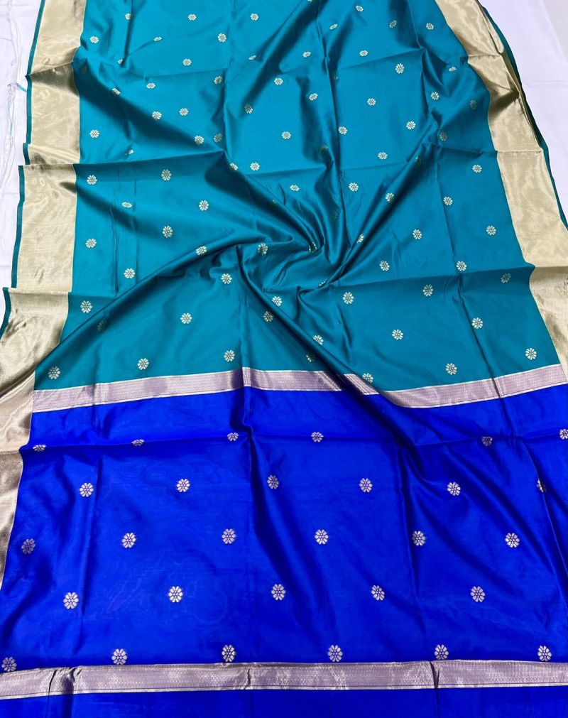 Amrah Wholesale Soft Silk 5046 Lichi Silk Jacquard Work Saree