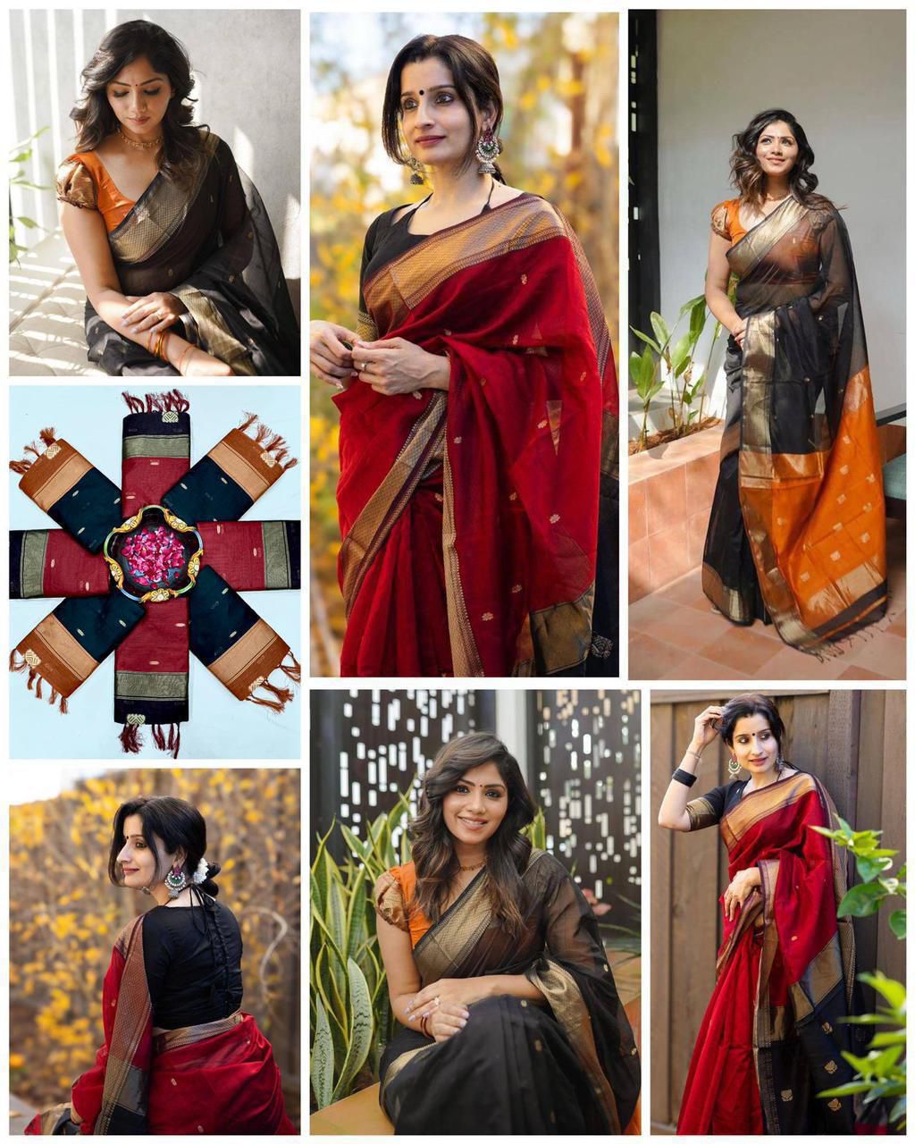 Amrah Wholesale Soft Silk 5060 Linen Slub Saree - Amrah Wholesale