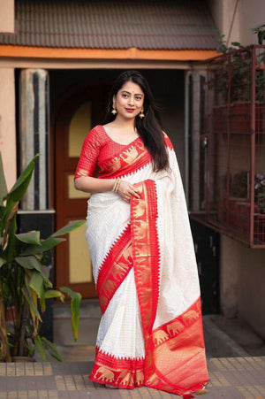 Amrah Wholesale Soft Silk 5078 Lichi Silk Saree - Amrah Wholesale