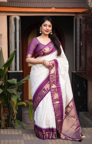 Amrah Wholesale Soft Silk 5078 Lichi Silk Saree - Amrah Wholesale