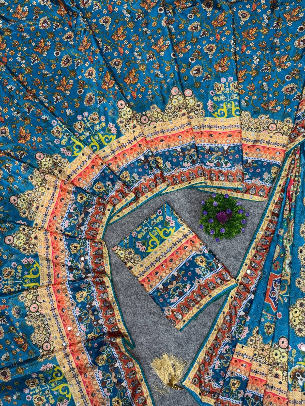 Amrah Wholesale St D No 121 Chinon Silk Saree Collection - Amrah Wholesale