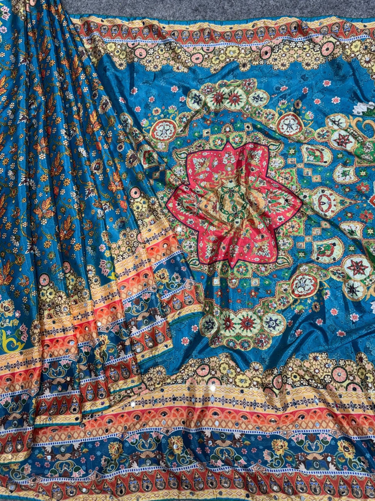 Amrah Wholesale St D No 121 Chinon Silk Saree Collection - Amrah Wholesale