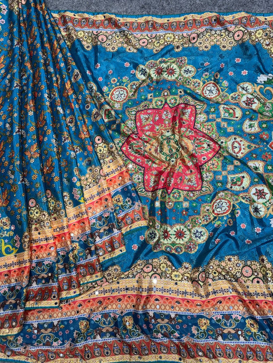 Amrah Wholesale St D No 121 Chinon Silk Saree Collection - Amrah Wholesale