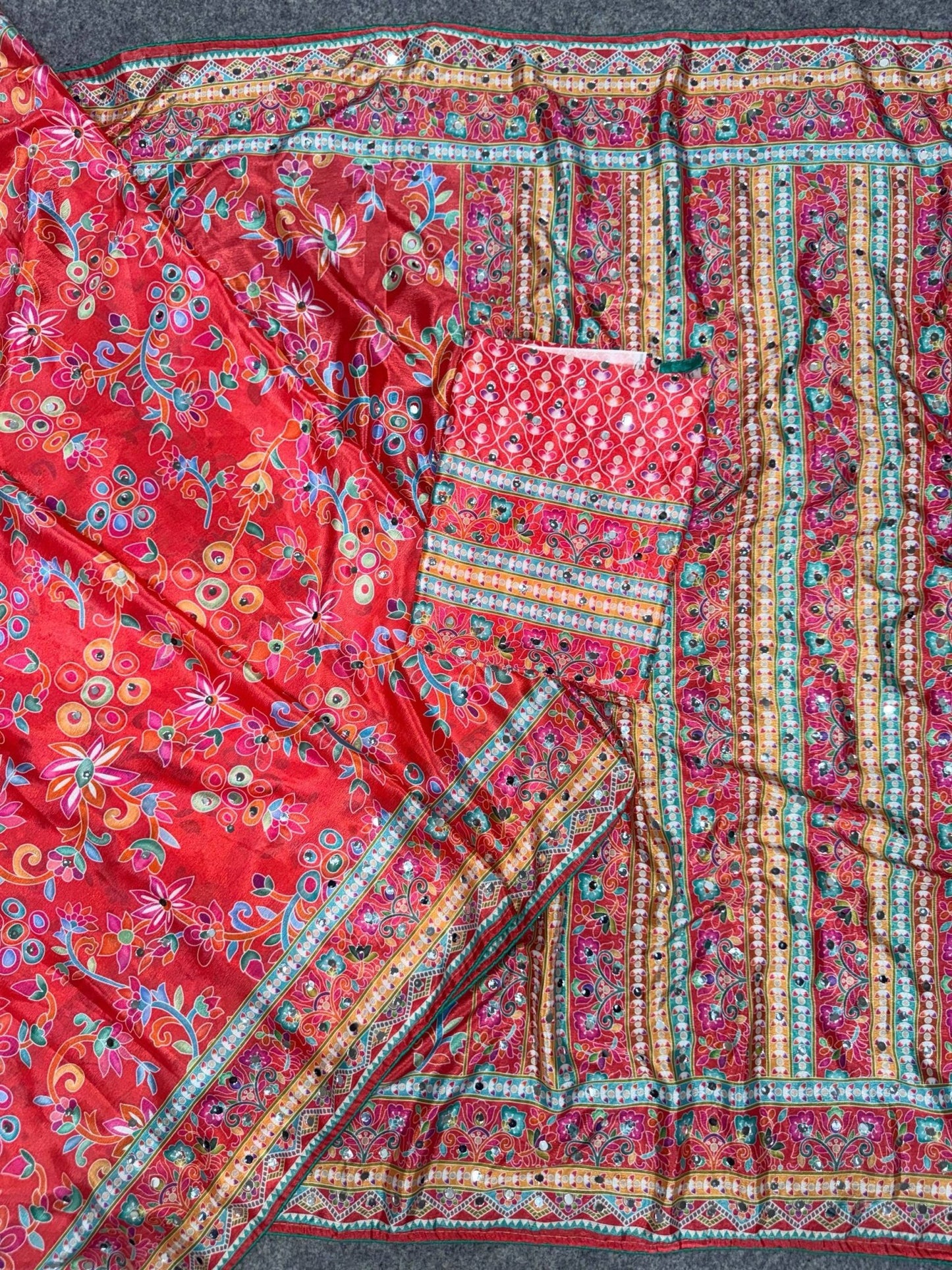 Amrah Wholesale St D No 129 Chinon Silk Saree - Amrah Wholesale