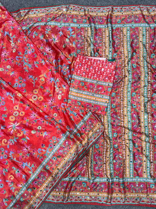 Amrah Wholesale St D No 129 Chinon Silk Saree - Amrah Wholesale