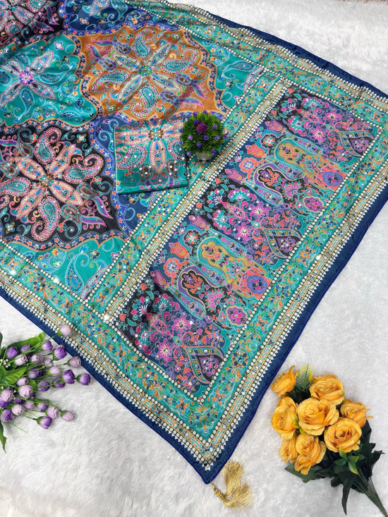 Amrah Wholesale St D No 130 Chinon Silk Saree