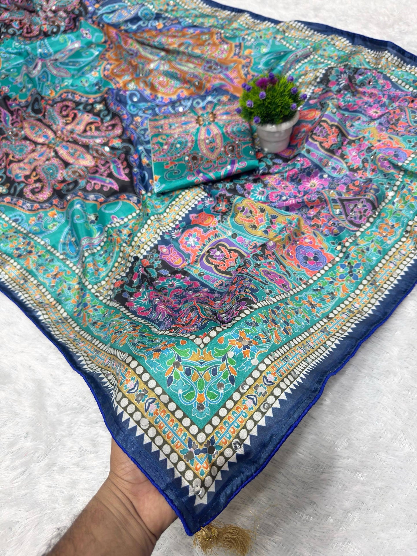 Amrah Wholesale St D No 130 Chinon Silk Saree