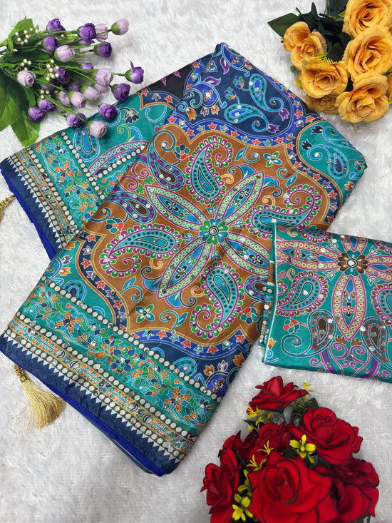 Amrah Wholesale St D No 130 Chinon Silk Saree