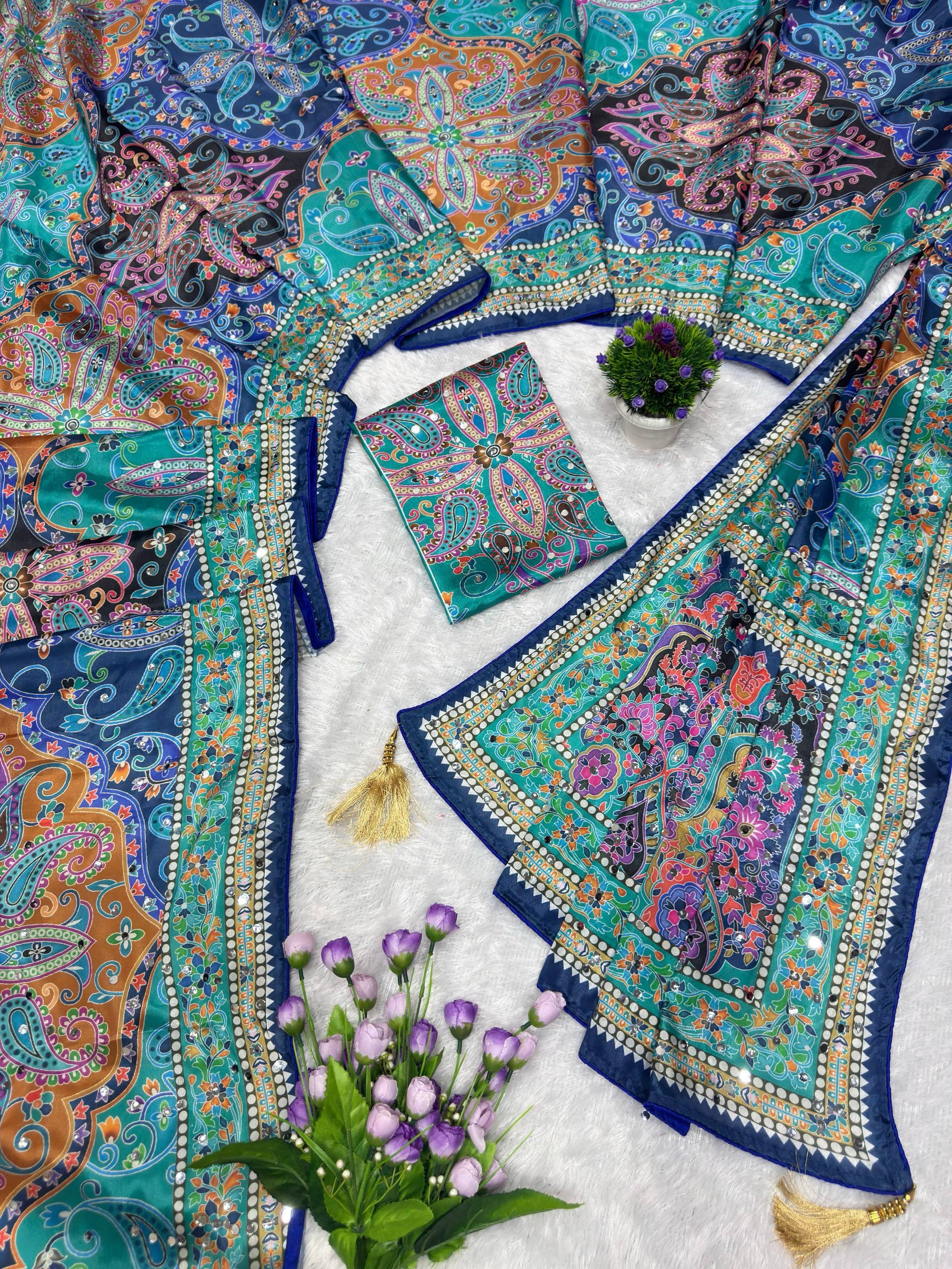 Amrah Wholesale St D No 130 Chinon Silk Saree