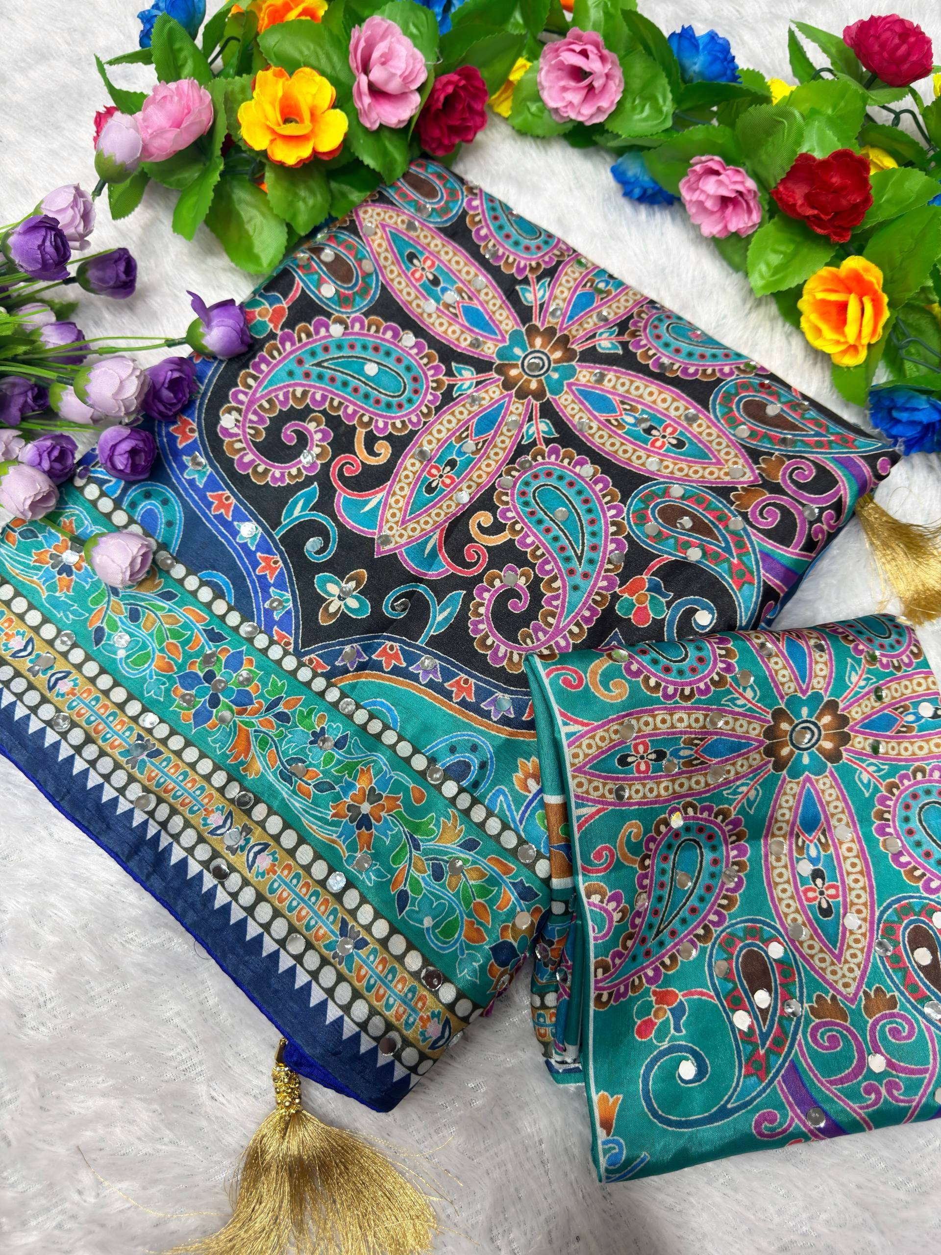 Amrah Wholesale St D No 130 Chinon Silk Saree