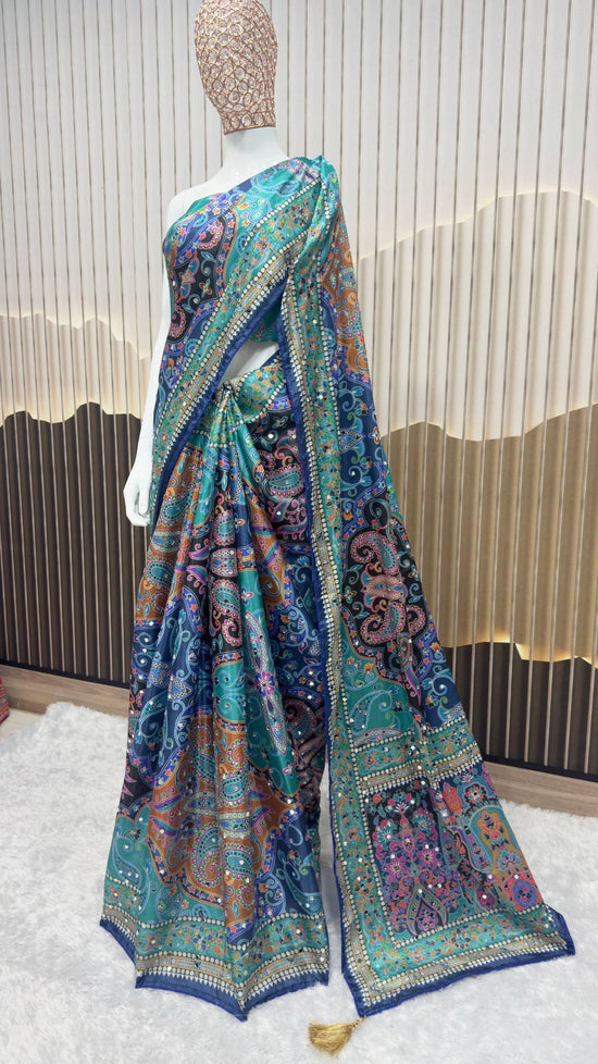 Amrah Wholesale St D No 130 Chinon Silk Saree