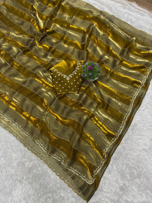 Amrah Wholesale St D No 156 Space Silk Jarkan Work Saree Collection - Amrah Wholesale