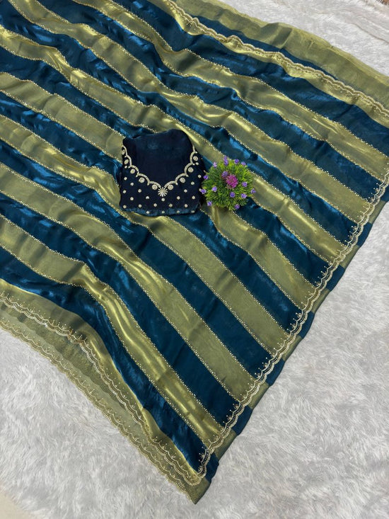 Amrah Wholesale St D No 156 Space Silk Jarkan Work Saree Collection