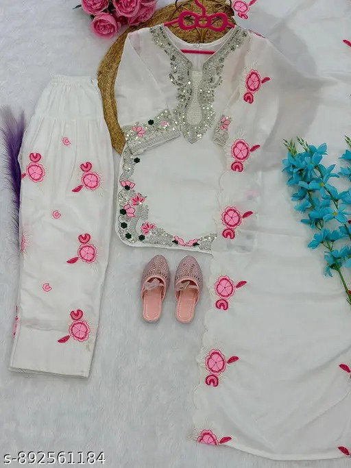 Amrah Wholesale St D No 164 Premium Silk Embroidered Girls Ethnic Dress
