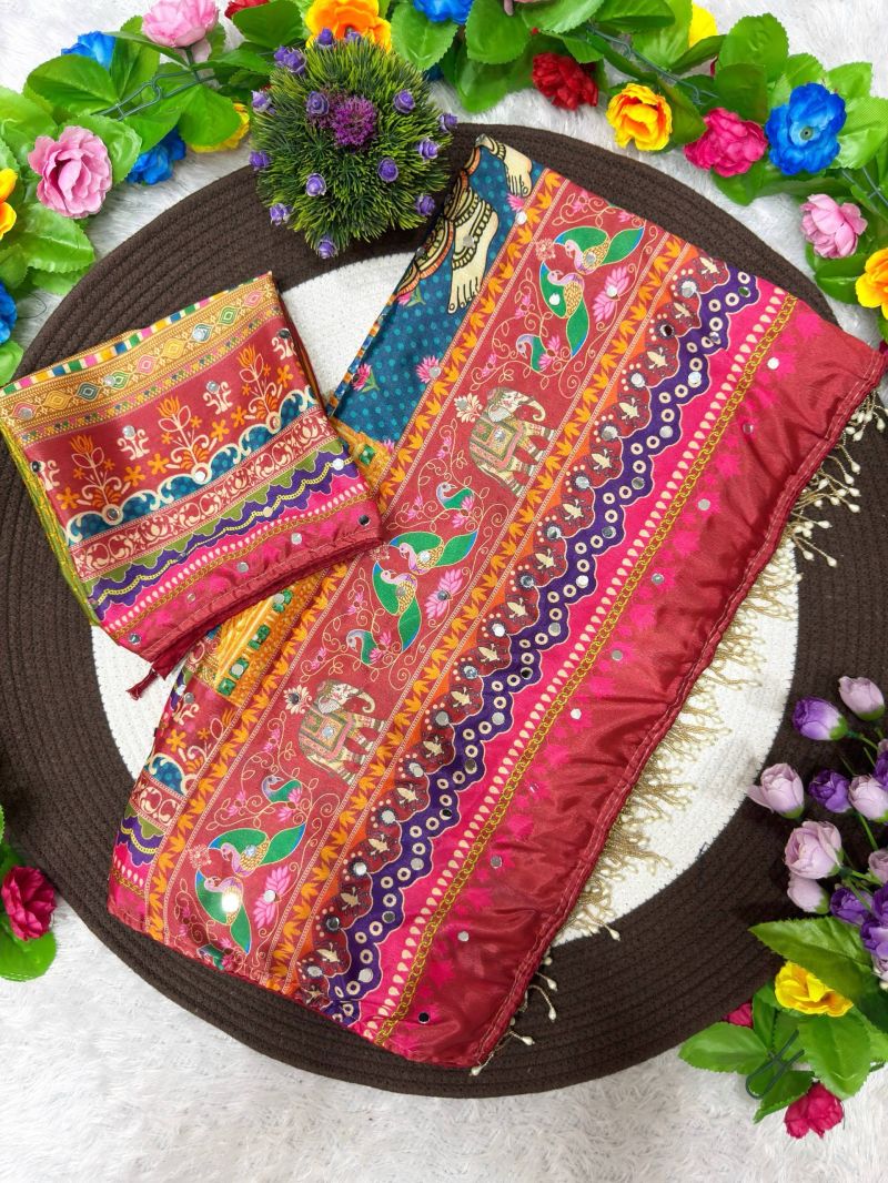 Amrah Wholesale St D No 169 Chinon Silk Saree