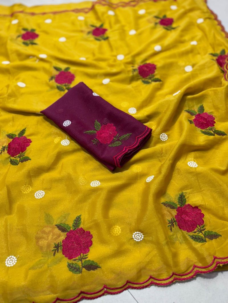 Amrah Wholesale Star Ah Star Georgette Saree