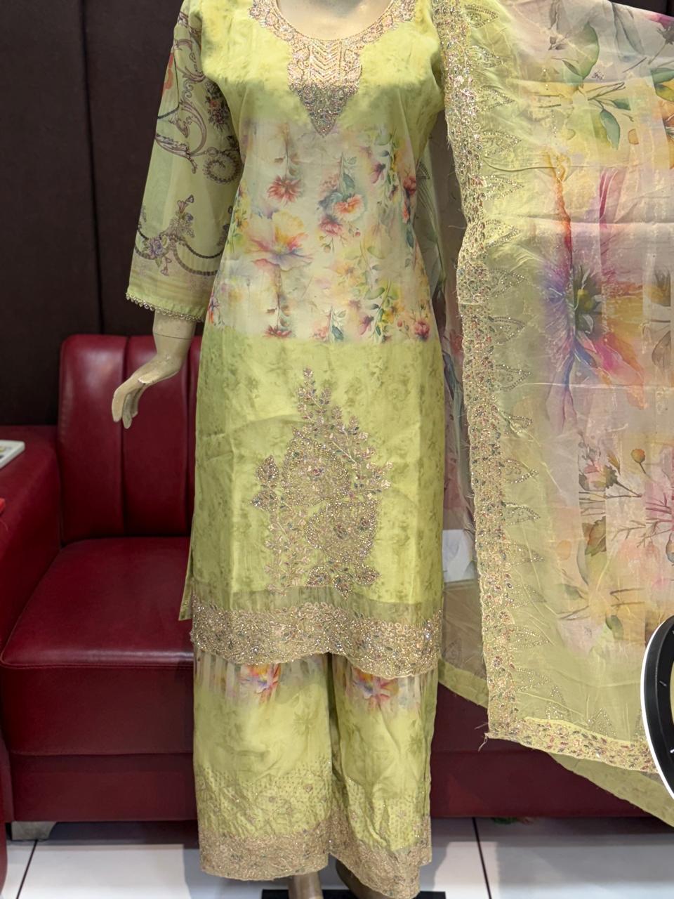 Amrah Wholesale Sw 1960 Ras Malai Beads Work Salwar Suit Set - Amrah Wholesale