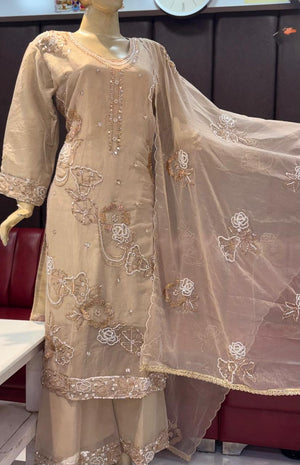 Amrah Wholesale Sw 1967 Rose Gold Beads Work Salwar Suit Set - Amrah Wholesale