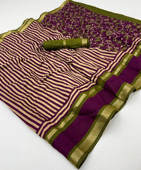 Amrah Wholesale Tara 01 To 05 PV Cotton Printed Saree - Amrah Wholesale