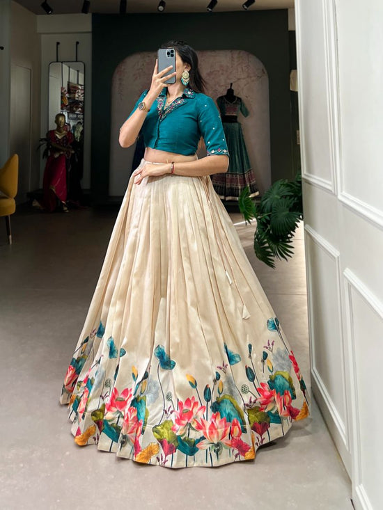 Amrah Wholesale Taraa L 1131 Tussar Silk Lehenga - Amrah Wholesale