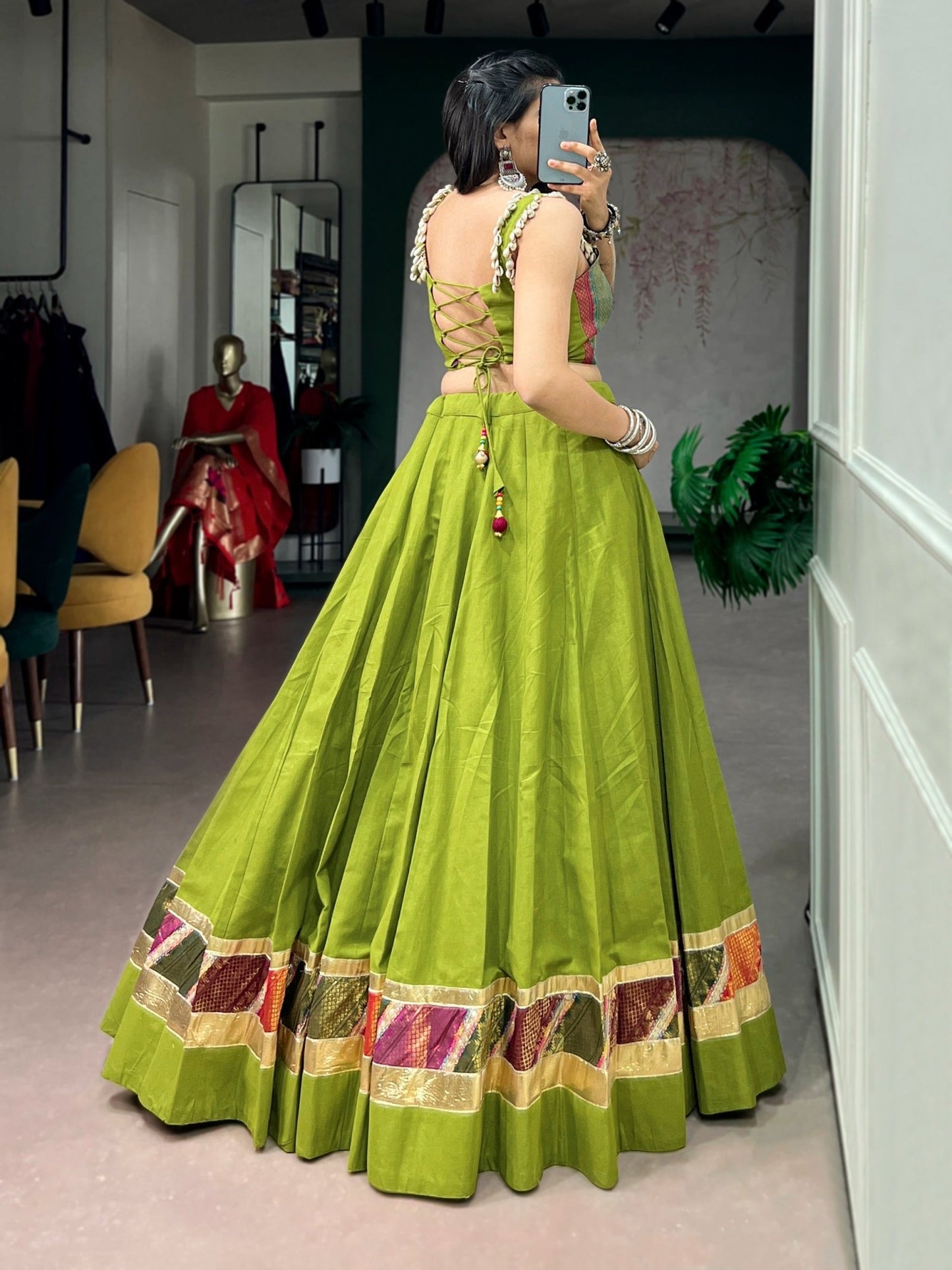 Amrah Wholesale Taraa L 1755 Cotton Zari Weaving Lehenga - Amrah Wholesale