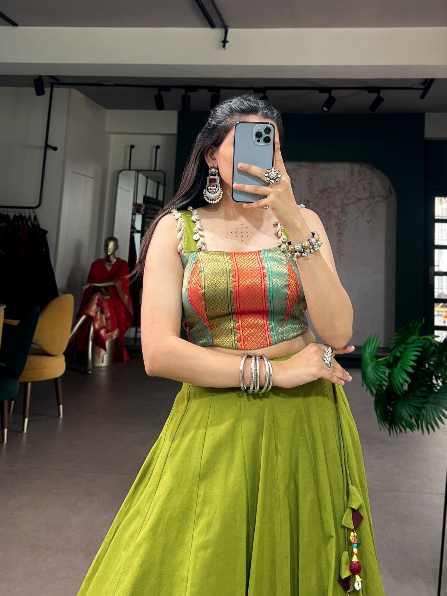 Amrah Wholesale Taraa L 1755 Cotton Zari Weaving Lehenga - Amrah Wholesale