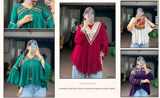 Amrah Wholesale Taraa L 4202 Marble Fabric Tops - Amrah Wholesale