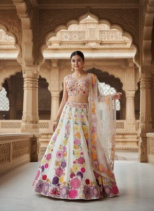 Amrah Wholesale Tc 164 Chinon Lehenga Choli - Amrah Wholesale