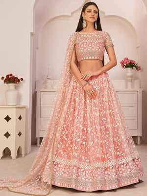 Amrah Wholesale Tc 170 Net Designer Lehenga Choli - Amrah Wholesale