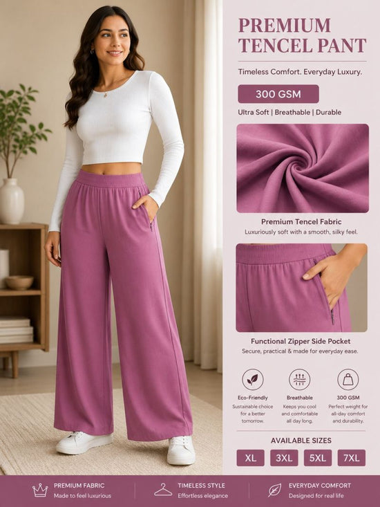 Amrah Wholesale Tlc Vol 139 Tencel Plain Bottom Wear Pants