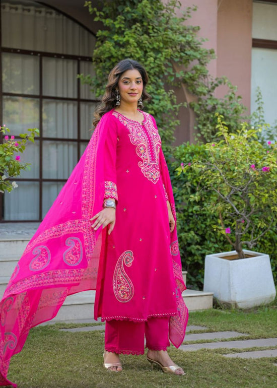 Amrah Wholesale Tlc Vol 187 Cotton Embroidered Suit Set