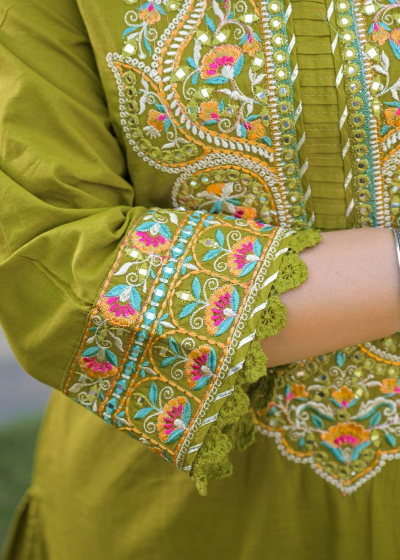 Amrah Wholesale Tlc Vol 187 Cotton Embroidered Suit Set