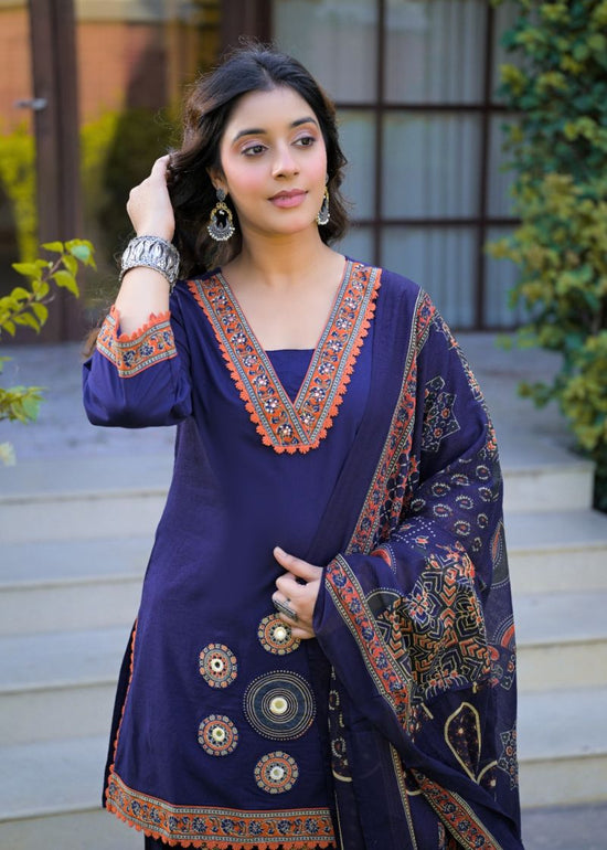 Amrah Wholesale Tlc Vol 192 Cotton Embroidered Farshi Suit Set