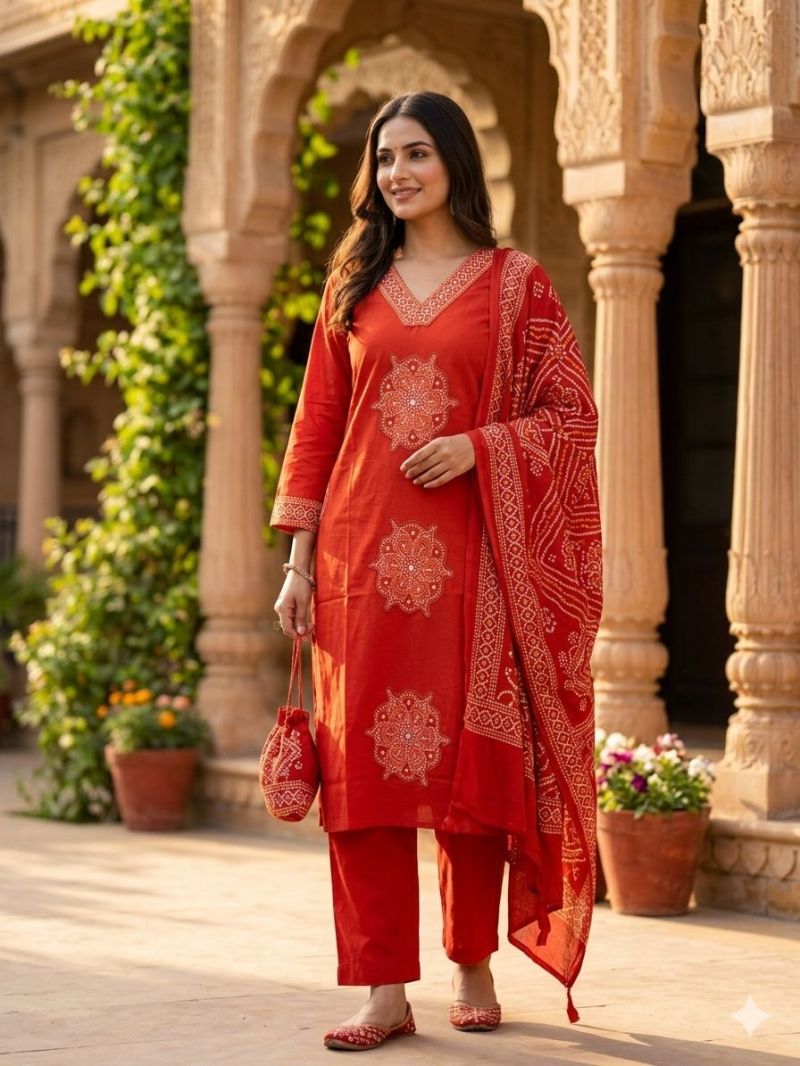 Amrah Wholesale Tlc Vol 20 Cambric Cotton Kurti Pant Dupatta Set