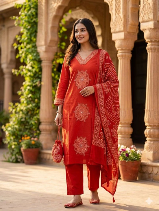 Amrah Wholesale Tlc Vol 20 Cambric Cotton Kurti Pant Dupatta Set