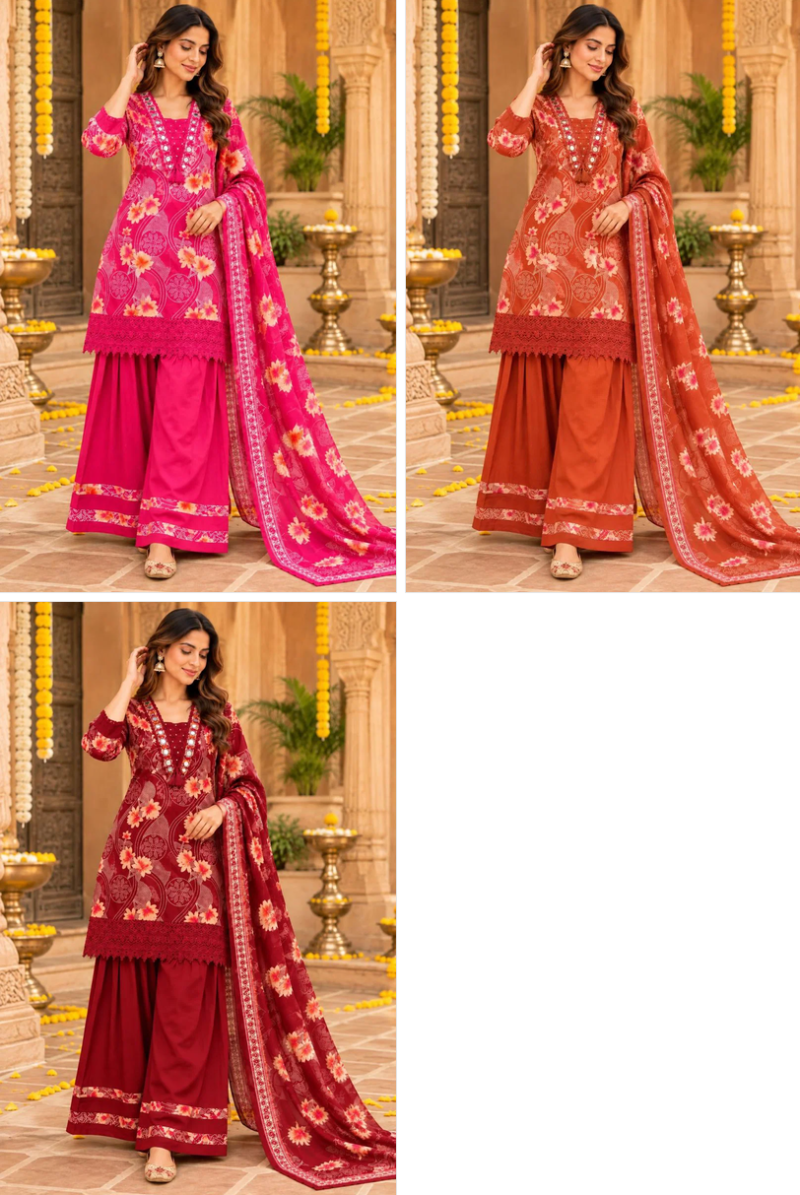 Amrah Wholesale Tlc Vol 204 Cotton Salwar Suit Set