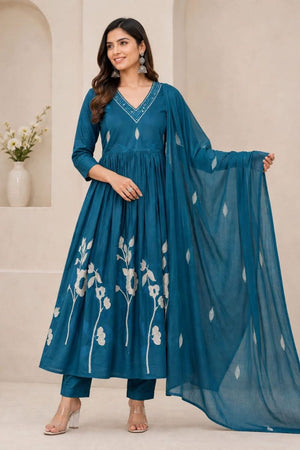 Amrah Wholesale Tlc Vol 205 Cotton Anarkali Kurti Set